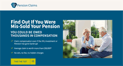 Desktop Screenshot of pensionclaims.net