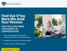 Tablet Screenshot of pensionclaims.net